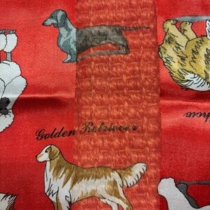 BILL BLASS 60x12 SCARF WITH ASSORTED DOG BREEDS